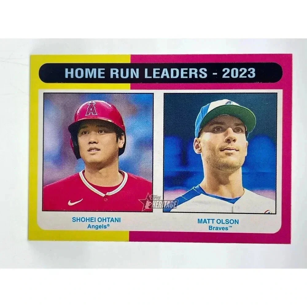 2024 Topps Heritage #307 Home Run Leaders Shohei Ohtani‎ Matt Olson Mint